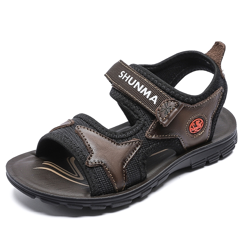 

Сандалии детские, устойчивые к истиранию YUZHAOLIN, коричневый