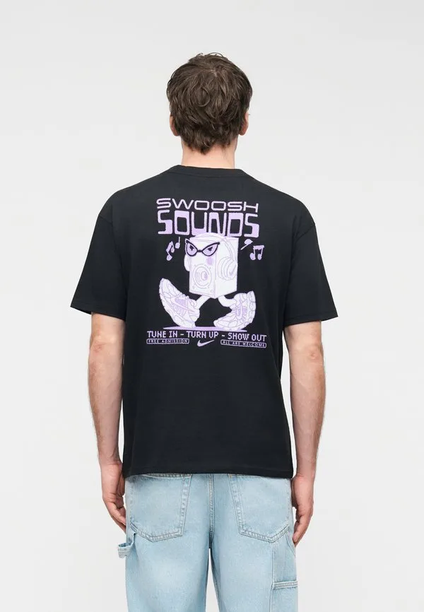 Футболка с принтом "tee sounds" Nike Sportswear, Black