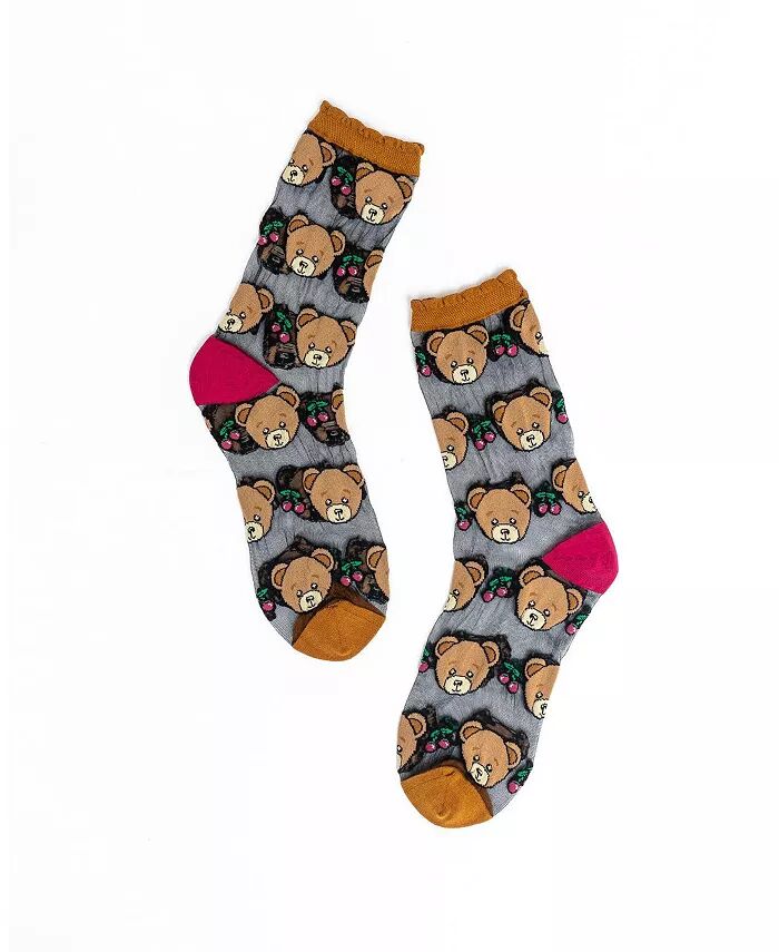 

Женские прозрачные носки с оборками Teddy Bear Sock Candy