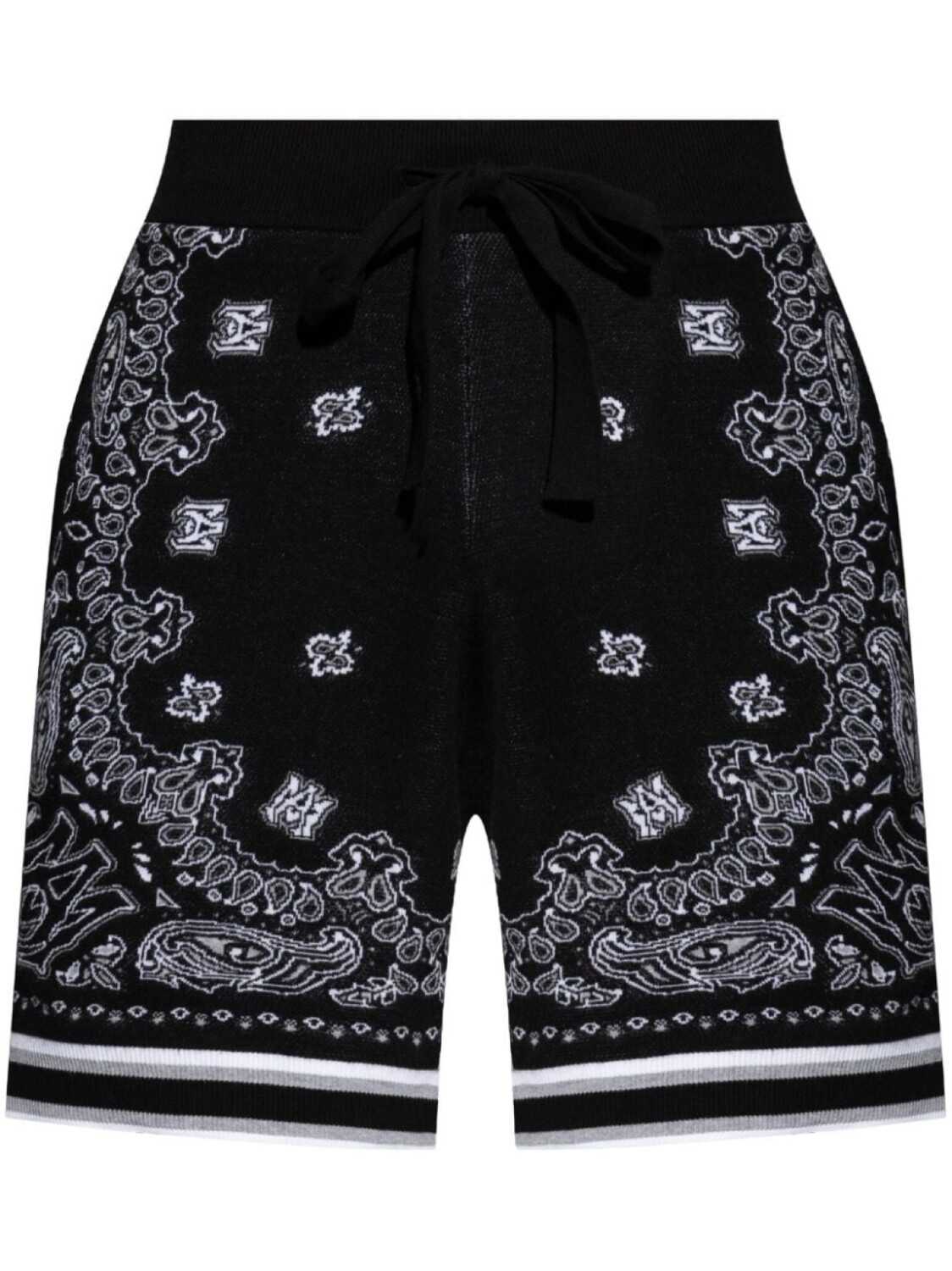 

AMIRI шорты бандана из хлопка, черный