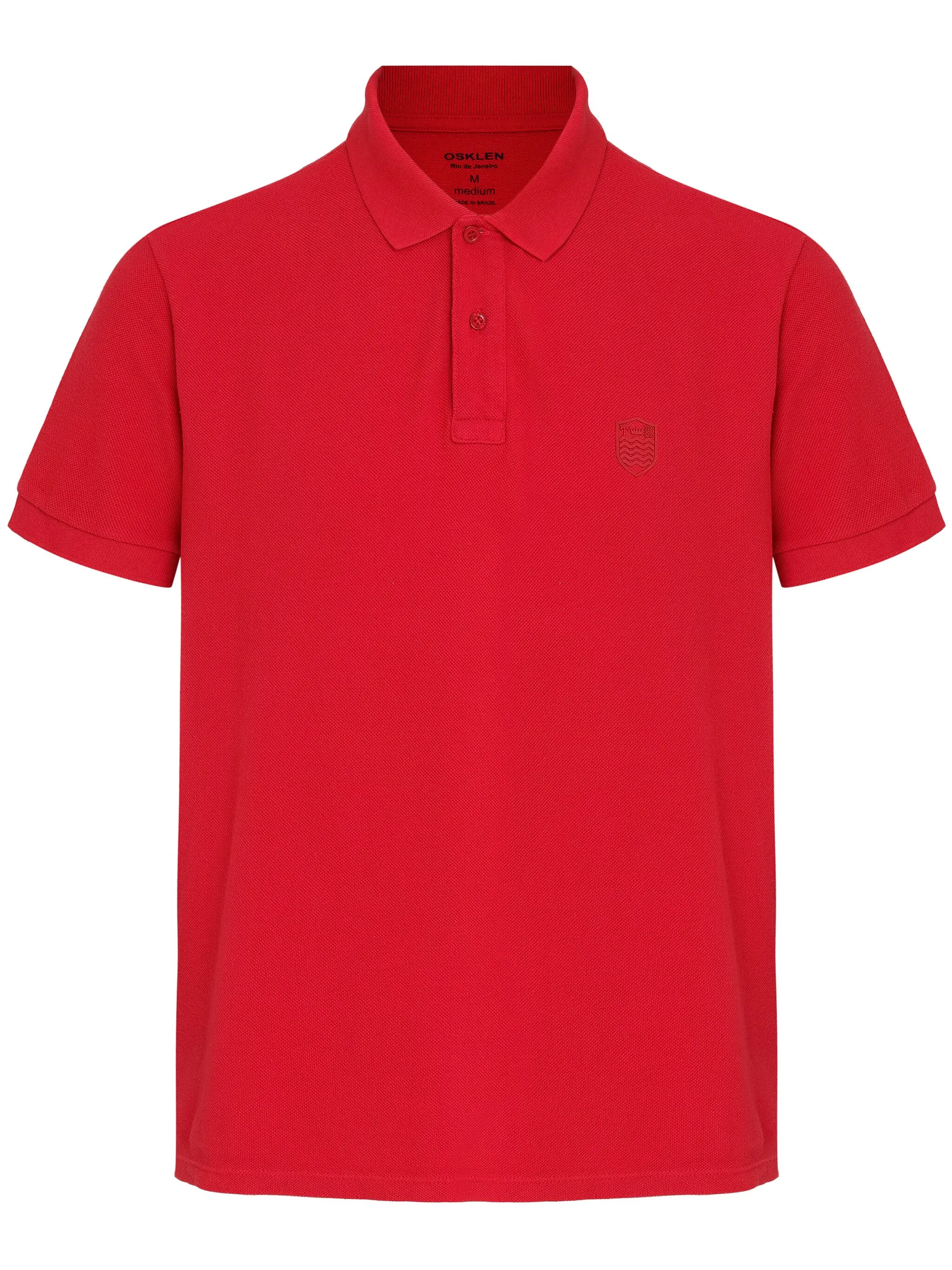 

Рубашка поло с вышитым логотипом Osklen, красный