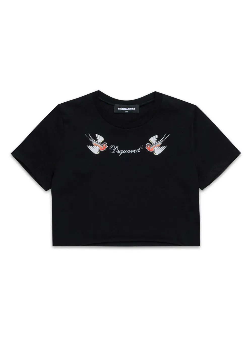 

Футболка с логотипом DSQUARED2 KIDS, черный