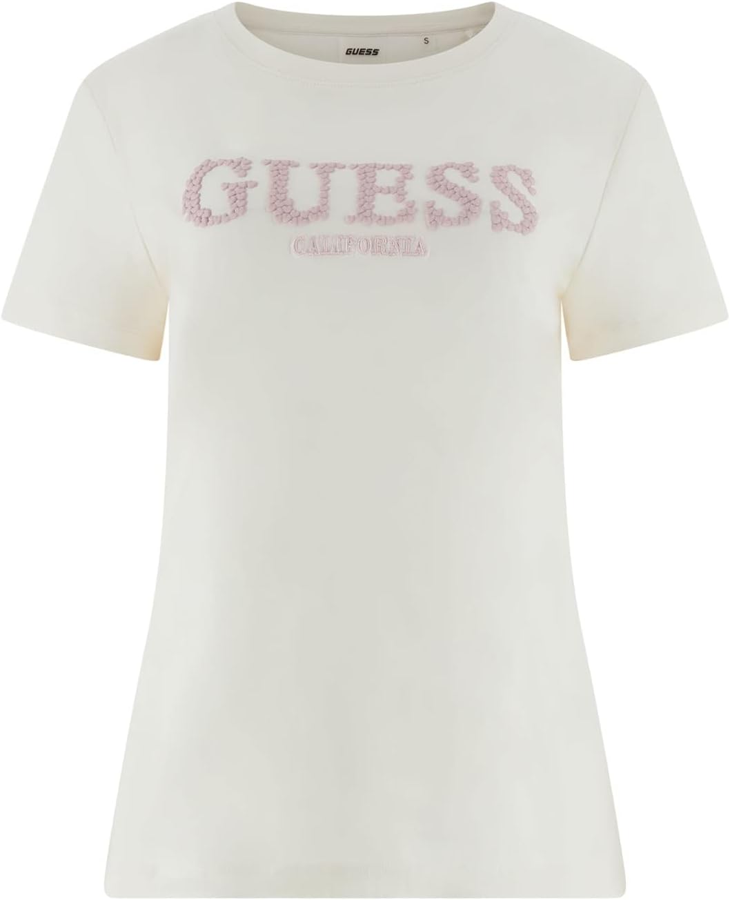 

Женская футболка Guess Eco Giuditta с коротким рукавом, Cream White, Белый, Женская футболка Guess Eco Giuditta с коротким рукавом, Cream White