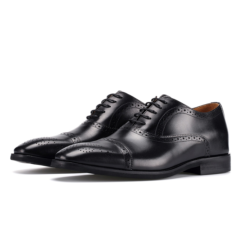 Bansley Туфли Unisex на низком каблуке с потайной платформой черные, цвет Black, Hidden Wedge — фото 4