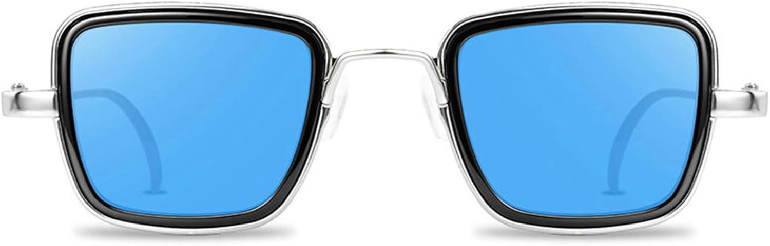 

Винтажные металлические солнцезащитные очки Helena для мужчин и женщин, квадратные солнцезащитные очки для мужчин и женщин, стильные ретро-очки, защита от УФ-излучения UV400, C7