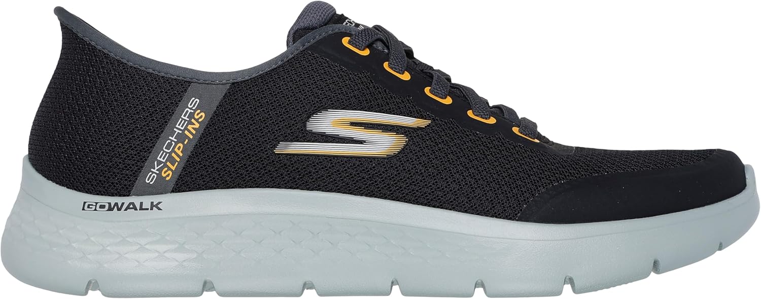 Мужские кроссовки для ходьбы Skechers Performance Slip-ins: GO Walk Flex-Netro, черный — фото 4