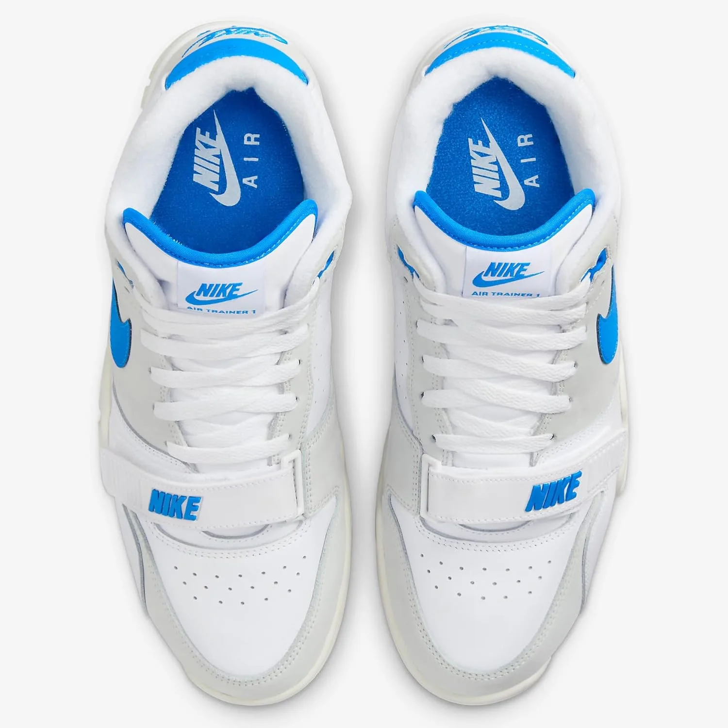 Мужские баскетбольные кроссовки Nike Air Trainer 1, белый/черный-средне-серый — фото 2