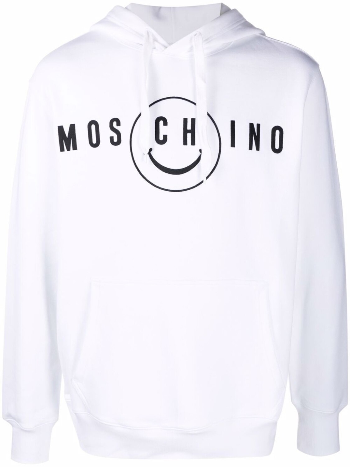 

Худи из органического хлопка с логотипом Moschino, белый