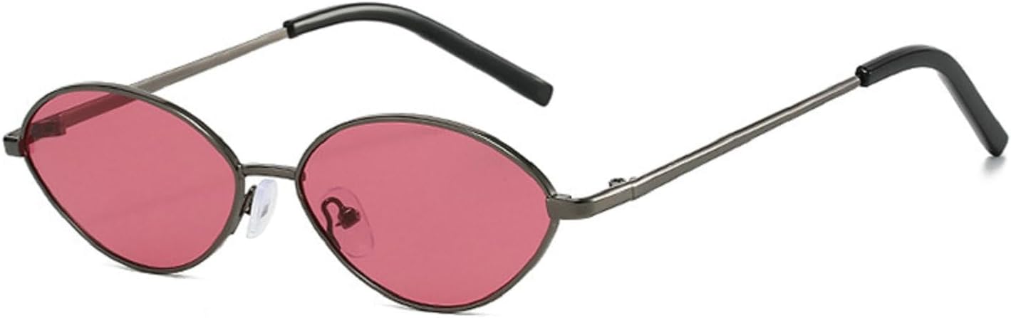 

Ретро-солнцезащитные очки «кошачий глаз» для женщин и мужчин, металлические солнцезащитные очки, женские солнцезащитные очки с градиентным переходом цвета, узкие солнцезащитные очки mincl, Grey Purple