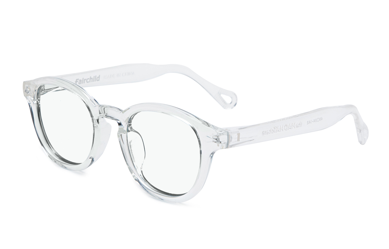 

The MAD HATcher Овальные солнцезащитные очки TR90 унисекс, Transparent Frame with Blue Light Blocking Lens