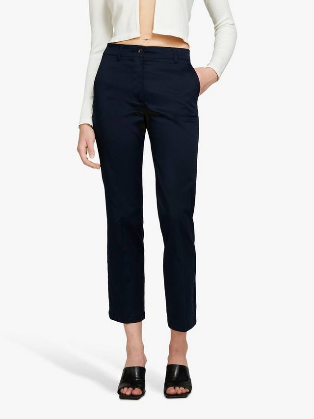 

Хлопок slim fit брюки SISLEY, темно-синий
