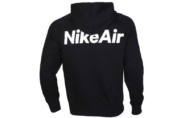 Толстовка men's air full-length zipper cardigan fleece black Nike, черный — фото 2