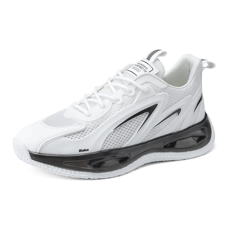 

BAKE Скользоустойчивые легкие износостойкие мужские кэжуал кеды лоу-топ белые, цвет White