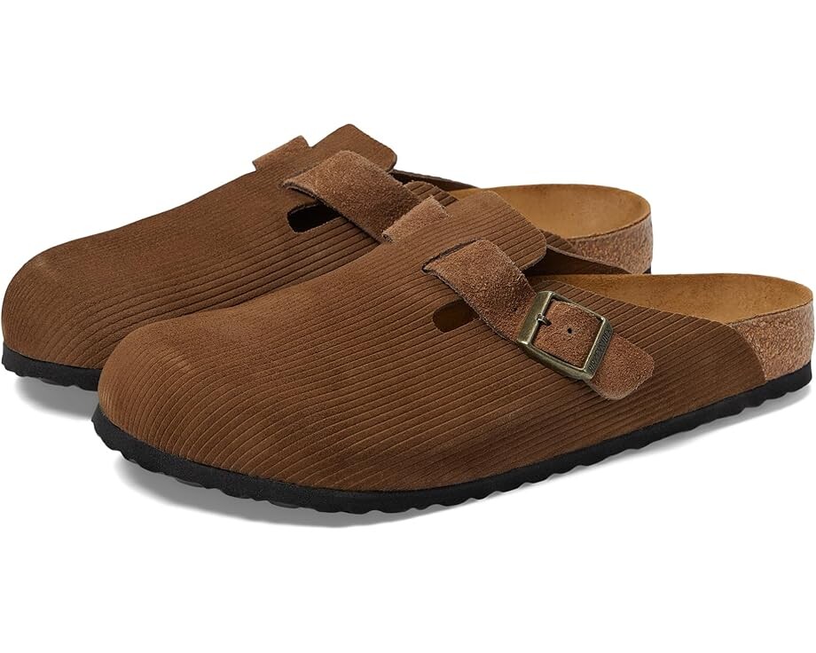 

Сабо Birkenstock Boston Corduroy, цвет Dark Tea