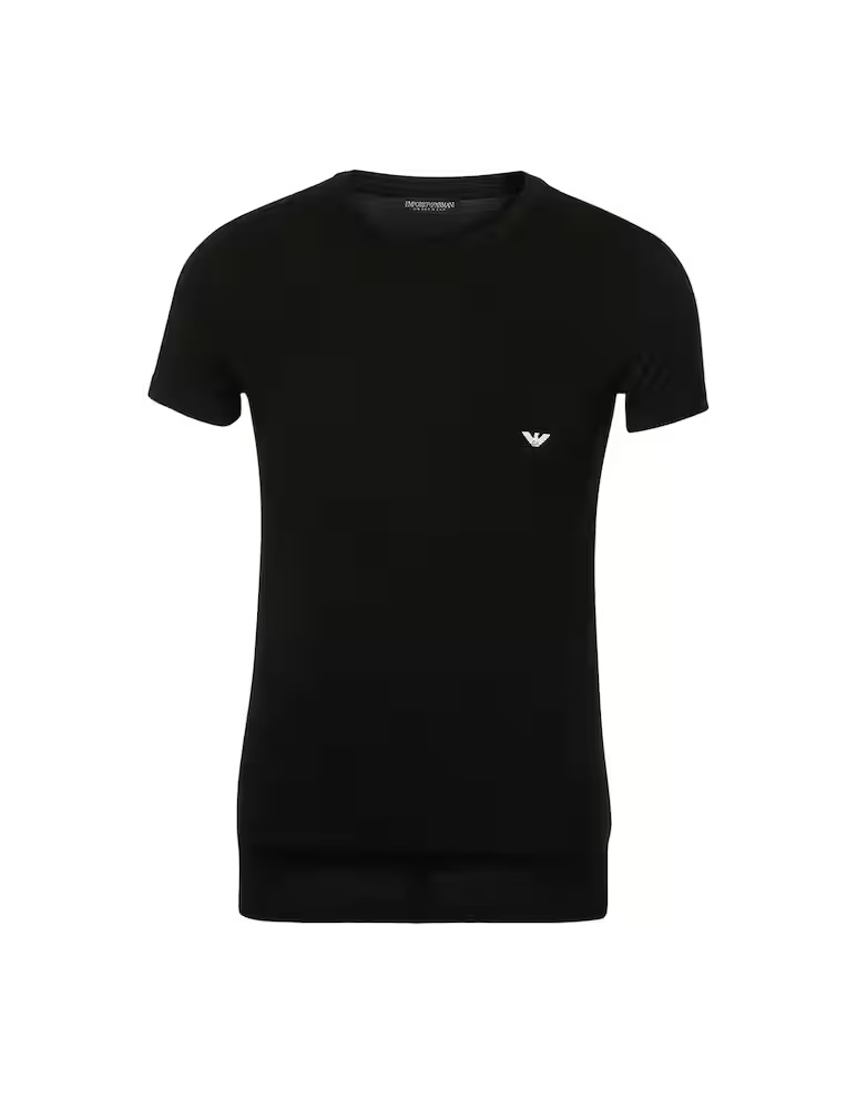 

Вязаная футболка Emporio Armani, черный