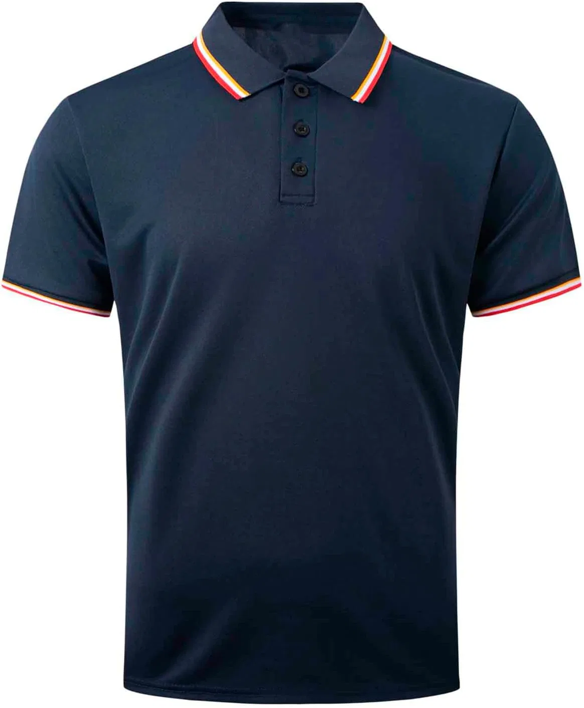 Мужская футболка с коротким рукавом, хлопок и лен, Slim Fit, A01_navy