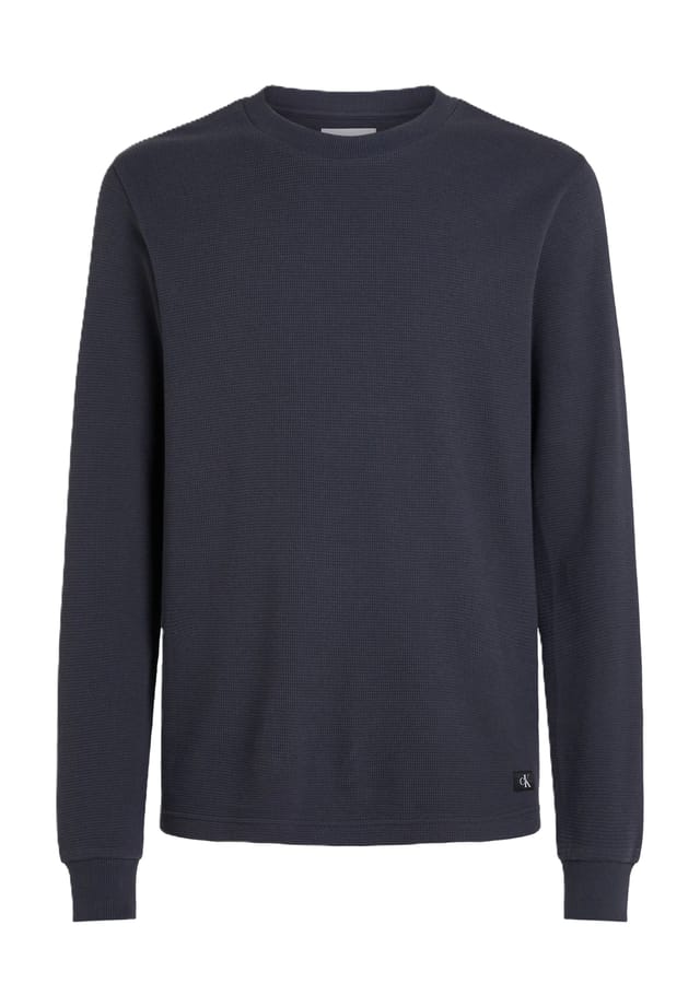 

Хлопковая рубашка с длинными рукавами Calvin Klein Jeans, синий