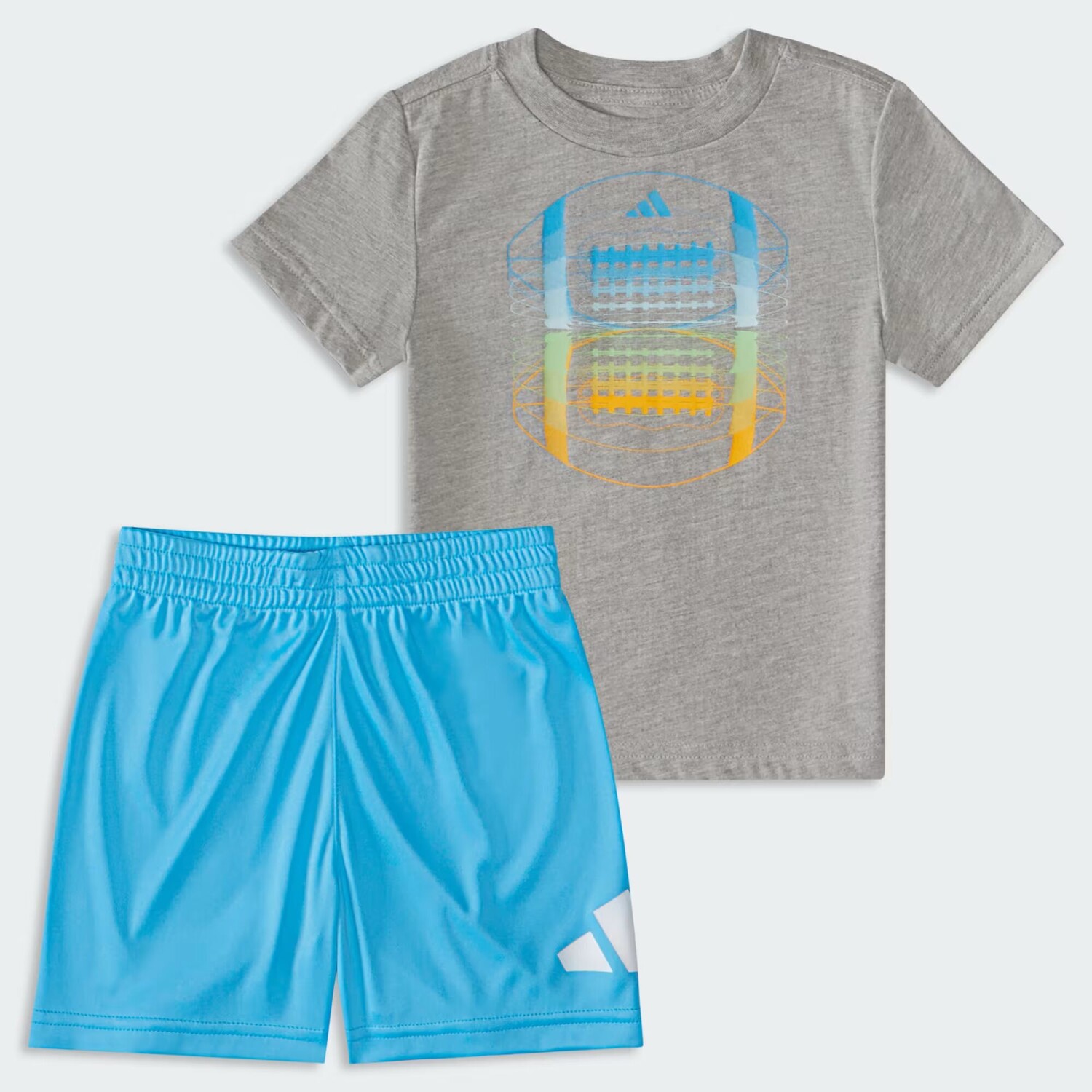 

Короткий комплект хлопковой футболки ess hthr Adidas, цвет Medium Grey Heather