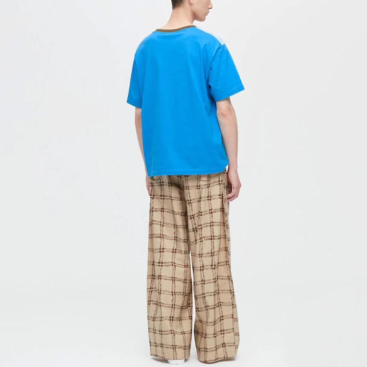 Повседневные брюки Marni Co-Branding Unisex Dark Beige Uniqlo, темно-бежевый — фото 4