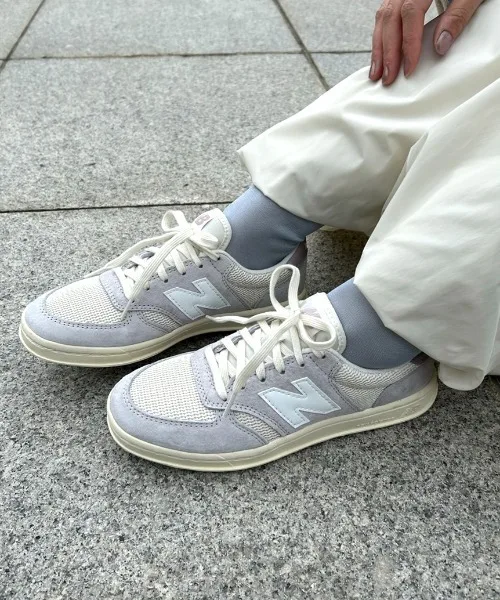 Унисекс кроссовки из натуральной кожи CT500 New Balance бежевые