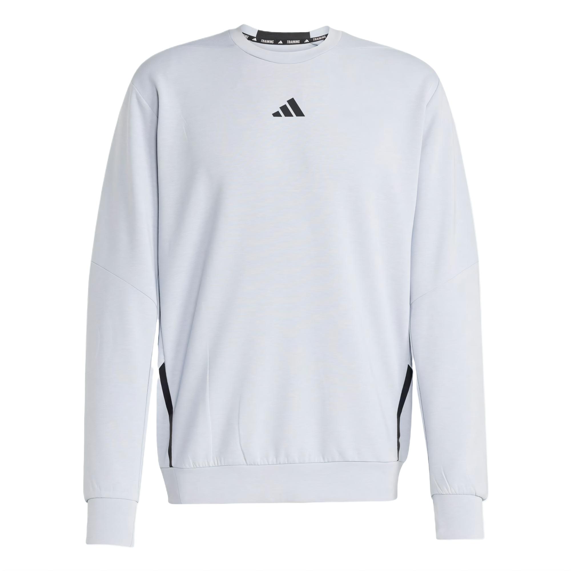 С AdiClub Толстовка для тренировок Designed For Training Crew Adidas, светло-серебристый — фото 3