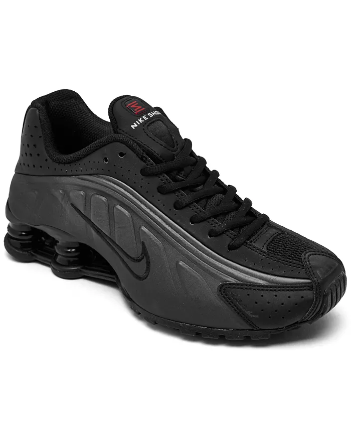 

Кроссовки Shox R4 Casual для старших детей от Finish Line Nike, черный