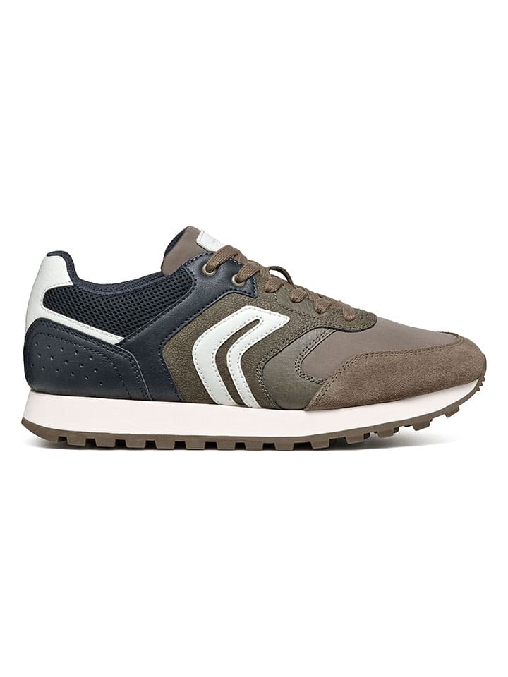

Кроссовки на шнуровке Geox, цвет taupe/dunkelblau