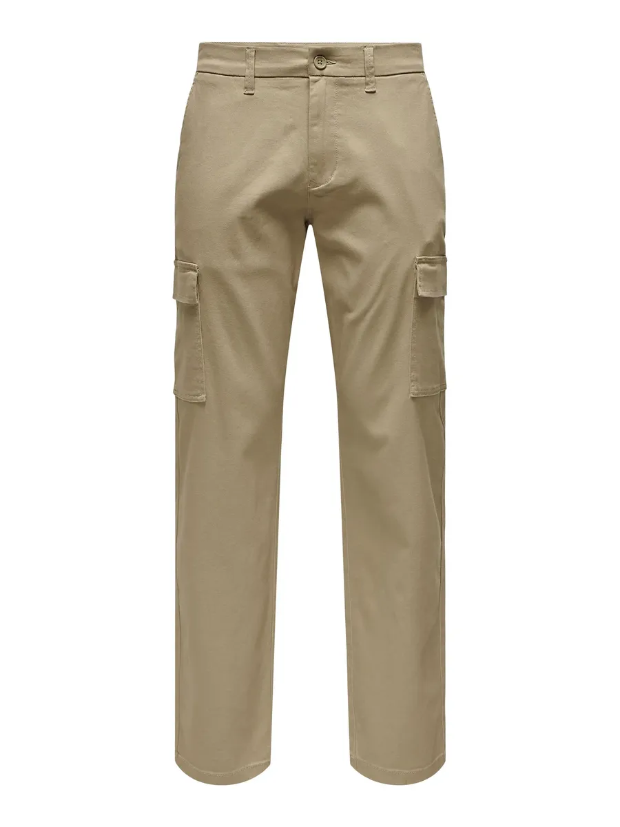

Брюки-карго ONLY & SONS "ONSEDGE-ED CARGO LOOSE PANT", цвет Chinchilla