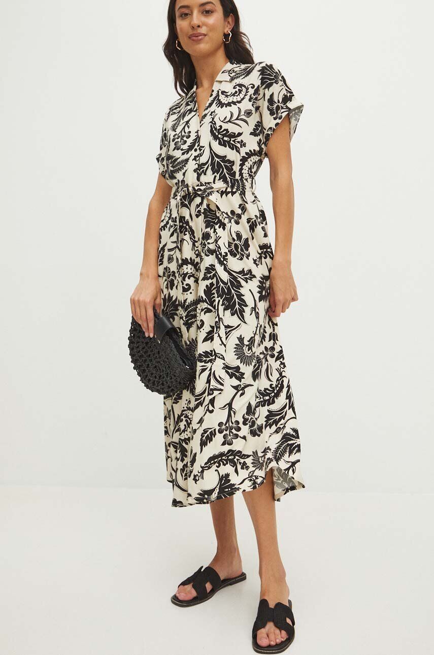 

Платье с добавлением льна Medicine, бежевый