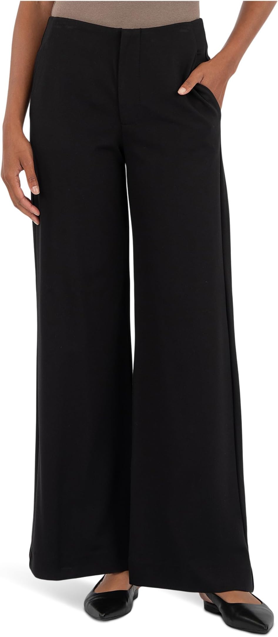 

Женские брюки Meg с широкими штанинами и карманами KUT from the Kloth, Black