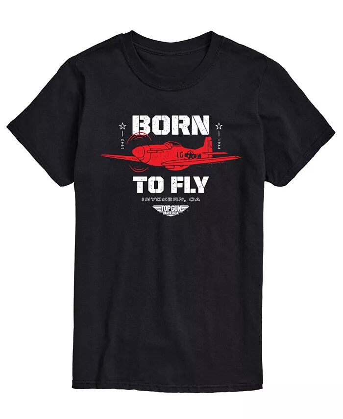

Мужская футболка Top Gun Maverick Born To Fly AIRWAVES, черный