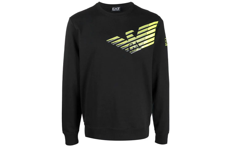 

EMPORIO ARMANI Толстовка EA7 мужская черная, Черный, EMPORIO ARMANI Толстовка EA7 мужская черная