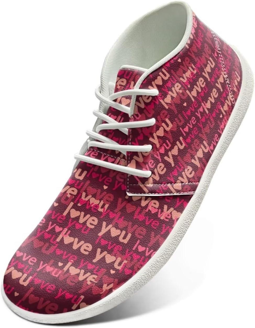 

Мужские кроссовки с широким носком, легкие, для ходьбы и походов, с нулевым перепадом высоты подошвы, нескользящие, повседневные, низкие, размеры US 5-14 Qoiuvncy, Letters Love You