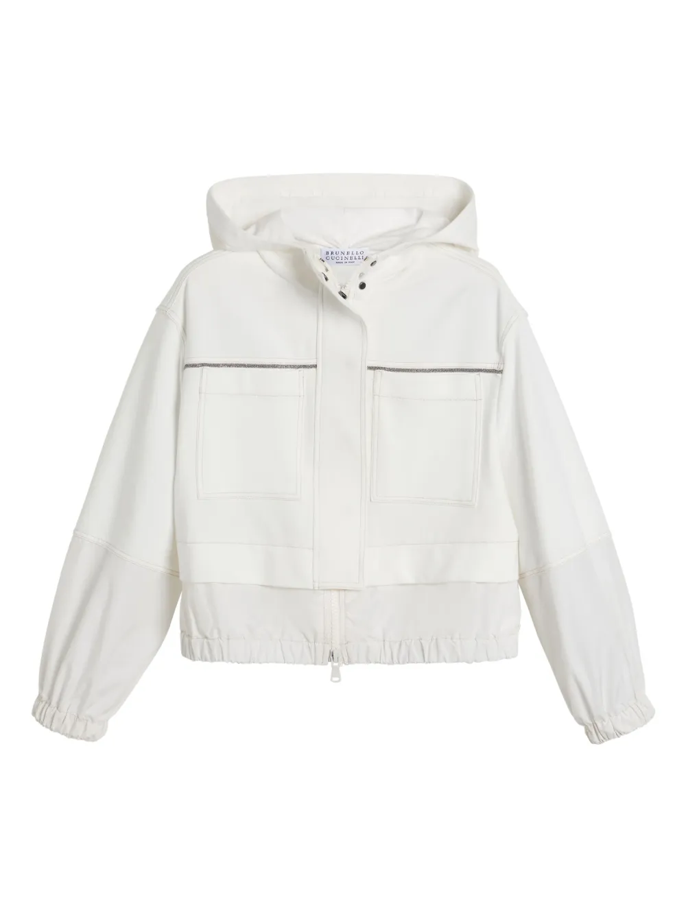 

Куртка с капюшоном Brunello Cucinelli Kids, белый