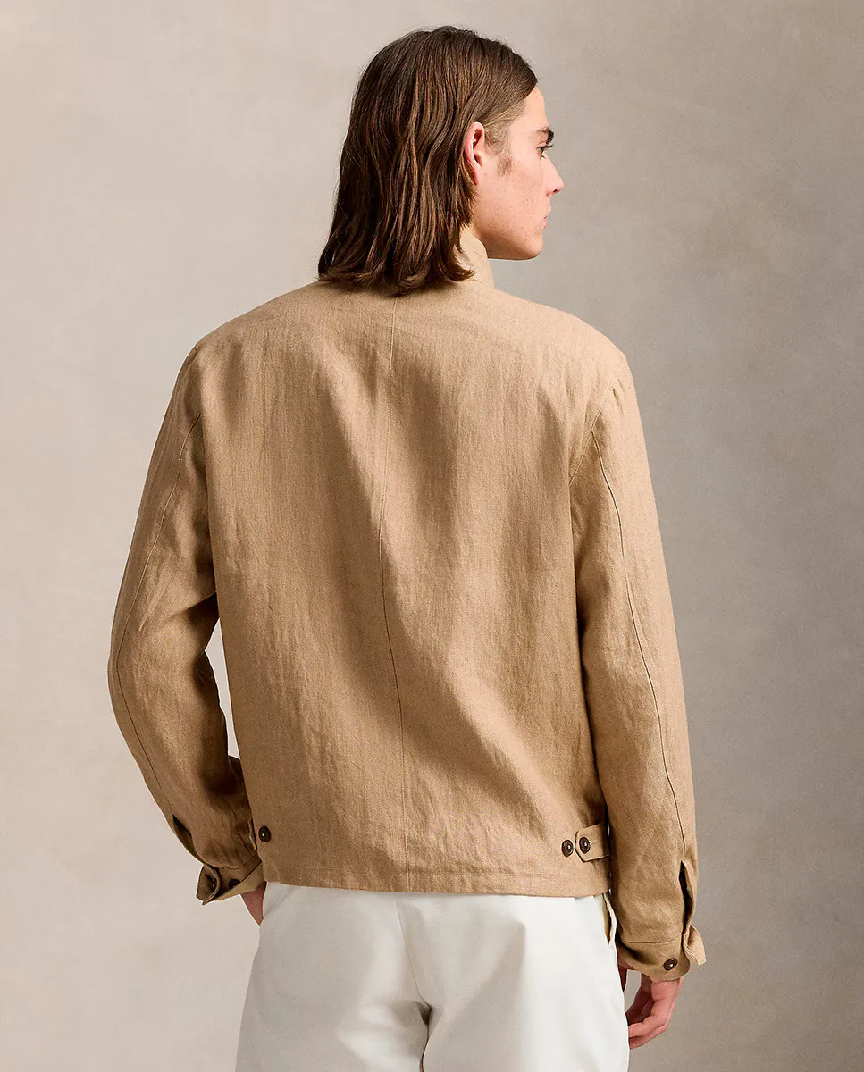 

Мужская двусторонняя куртка с вышитым логотипом Polo Ralph Lauren, коричневый