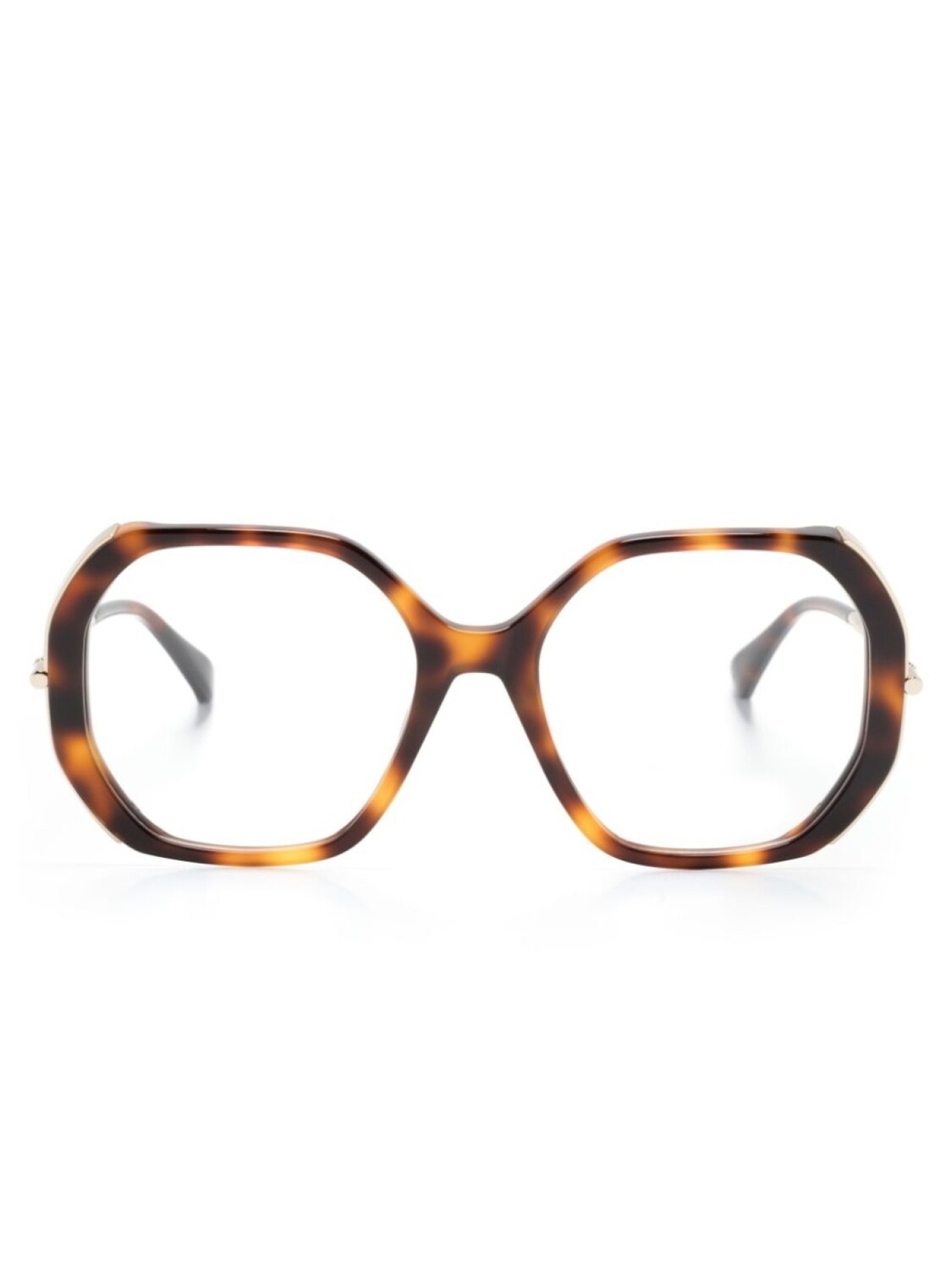 

Очки в массивной оправе Max Mara Eyewear, коричневый