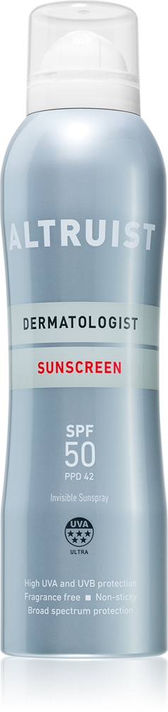 

Солнцезащитный спрей с защитой от солнца spf 50 Altruist, 200 мл