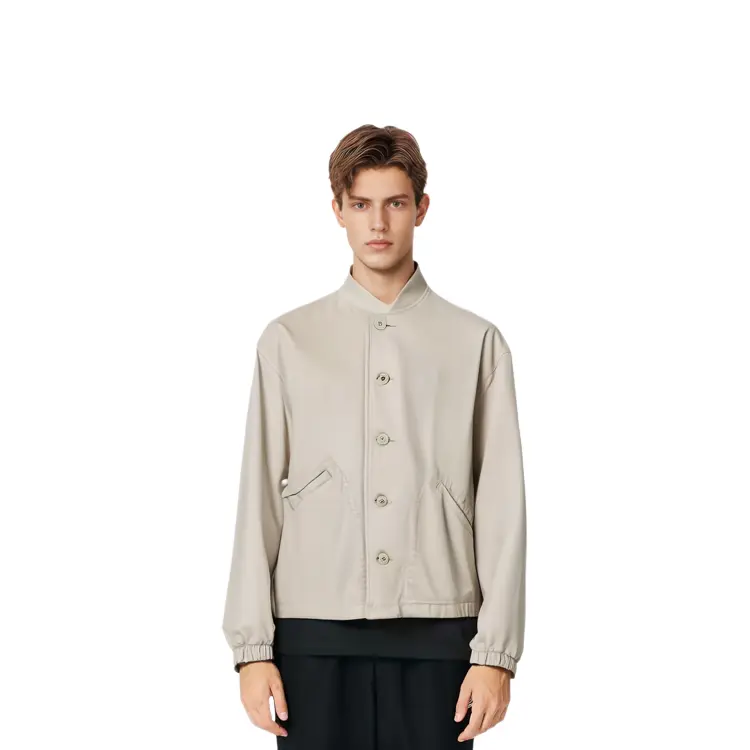 Куртка мужская светло-бежевая Uniqlo, светло-бежевый — фото 2