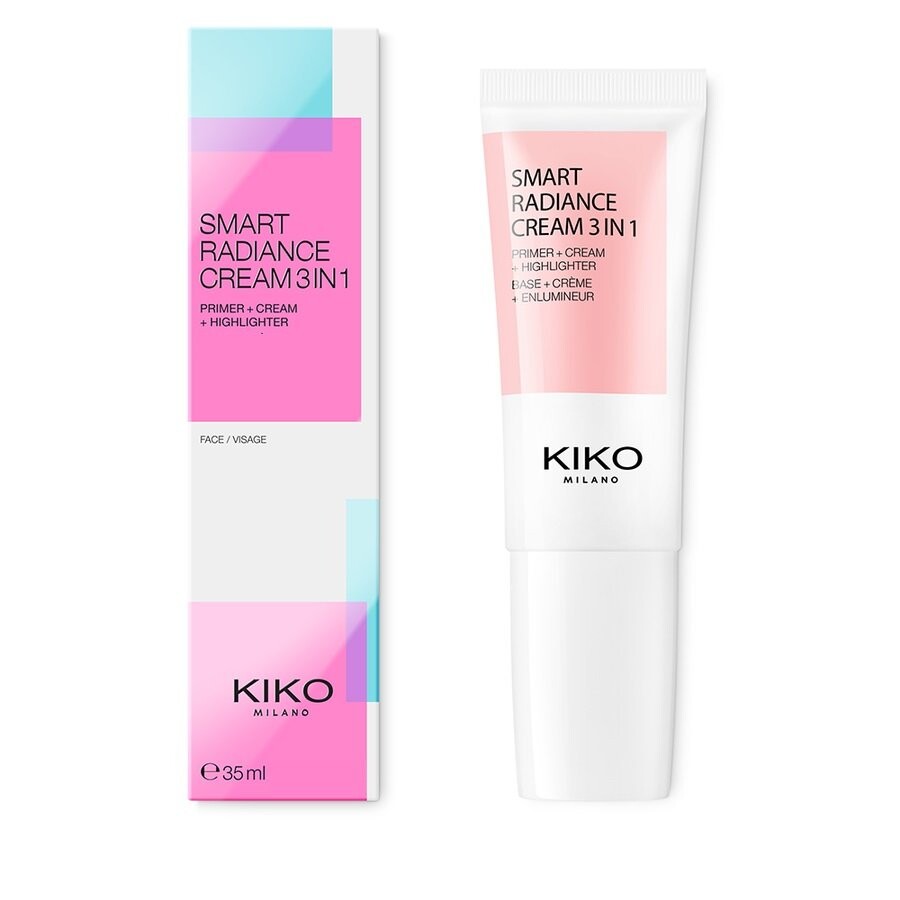 

KIKO Milano, Крем Smart Radiance, увлажняющая база и хайлайтер, 03 Glowing Rose, 35 мл