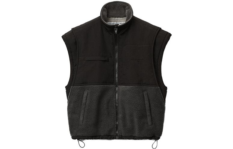 

Жилет из флиса с панелями Alexander Wang, черный
