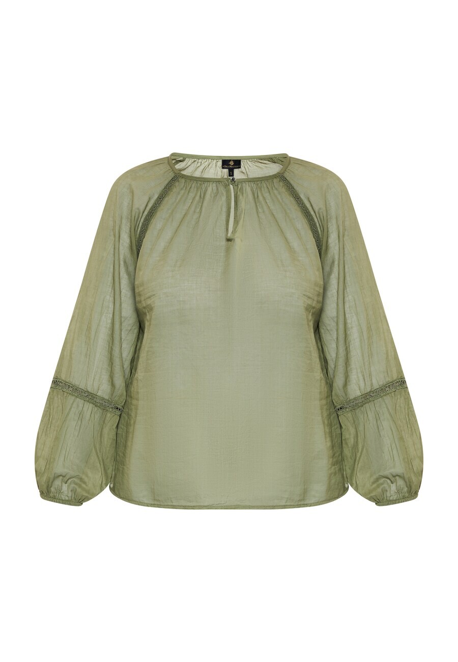 

Блузка DreiMaster Klassik Blouse, оливковый