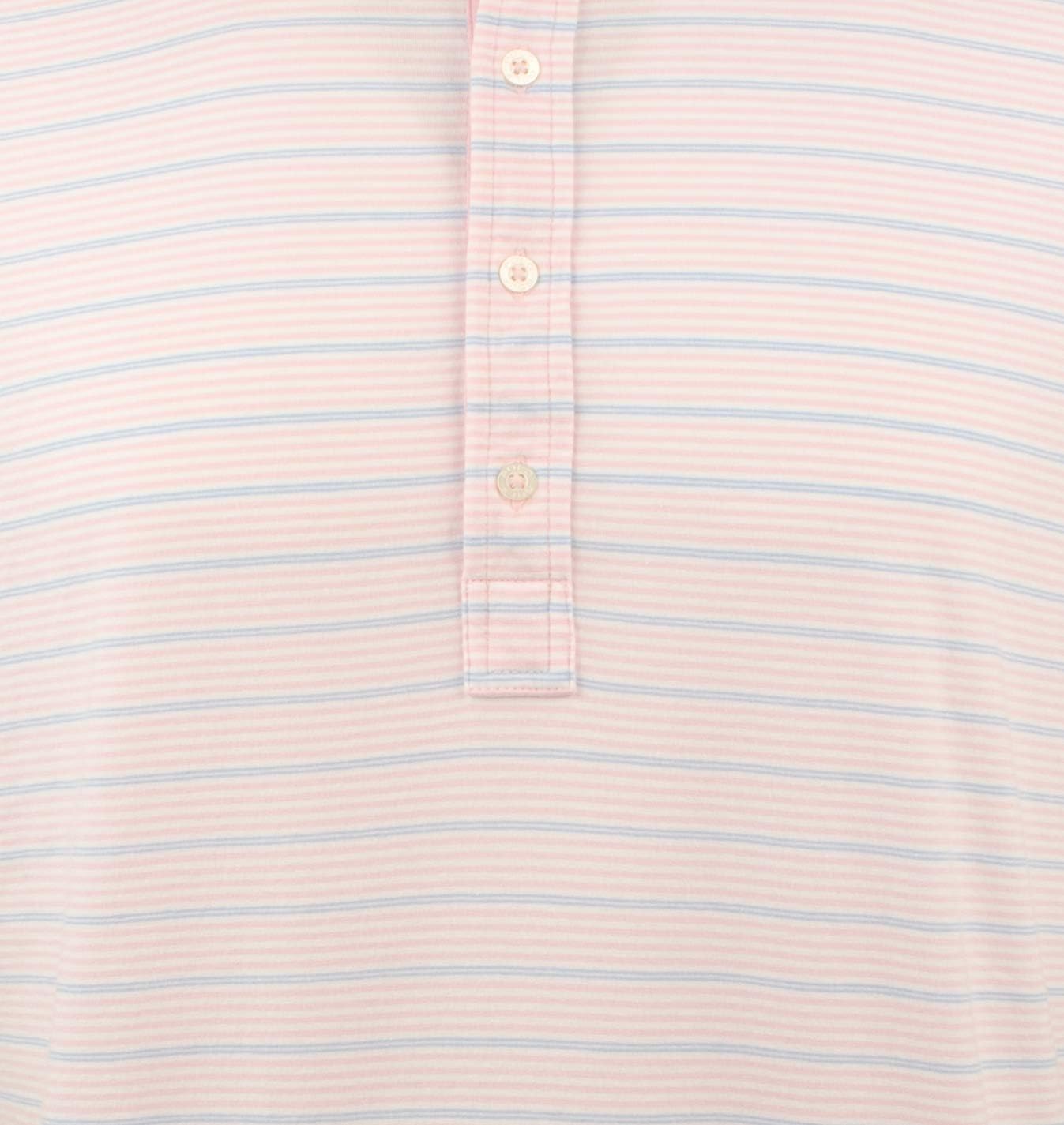 Мужская поло Active Fit Stretch Cotton с коротким рукавом Polo Ralph Lauren, White/Pink/Multi — фото 2
