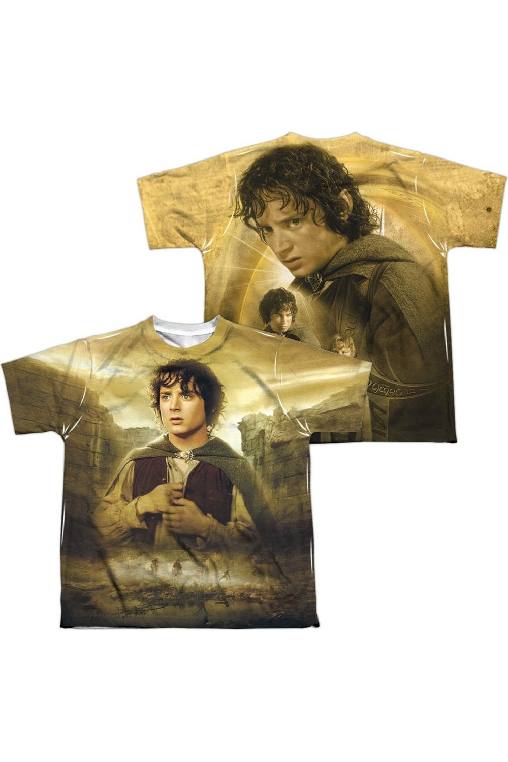 

Футболка с коротким рукавом для детей "Властелин Колец" (принт спереди и сзади) Gildan, белый