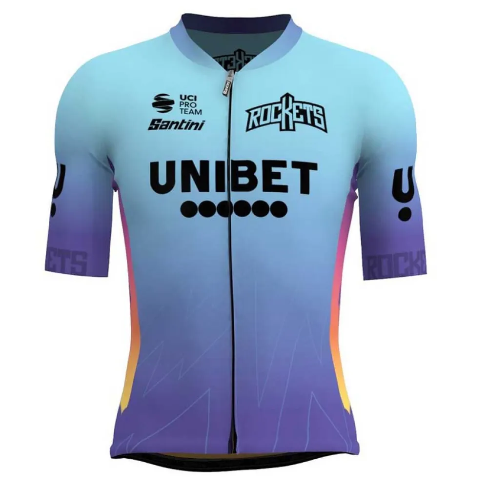 

Джерси Santini Unibet Rockets Team Original 2025 short sleeve, синий