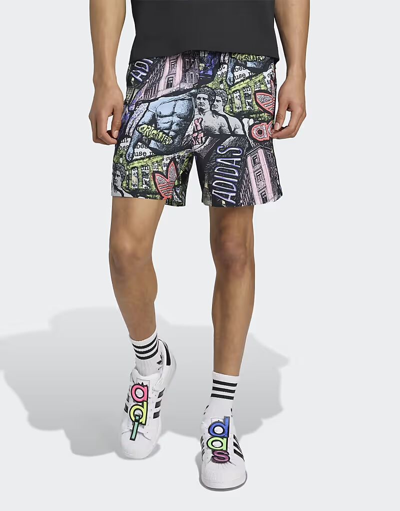 

Шорты AOP разноцветные Adidas Originals, разноцветный