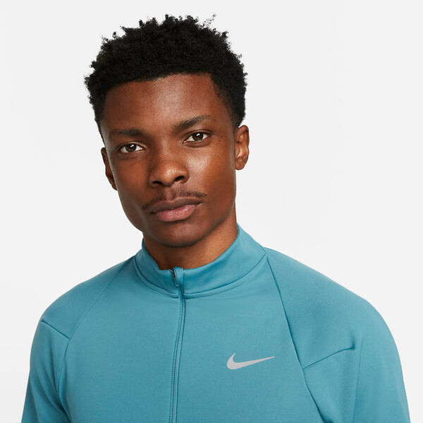 Футболка Nike Therma-Fit Run Division 1/2 Zip Running Top 'Mineral Teal', бирюзовый — фото 2