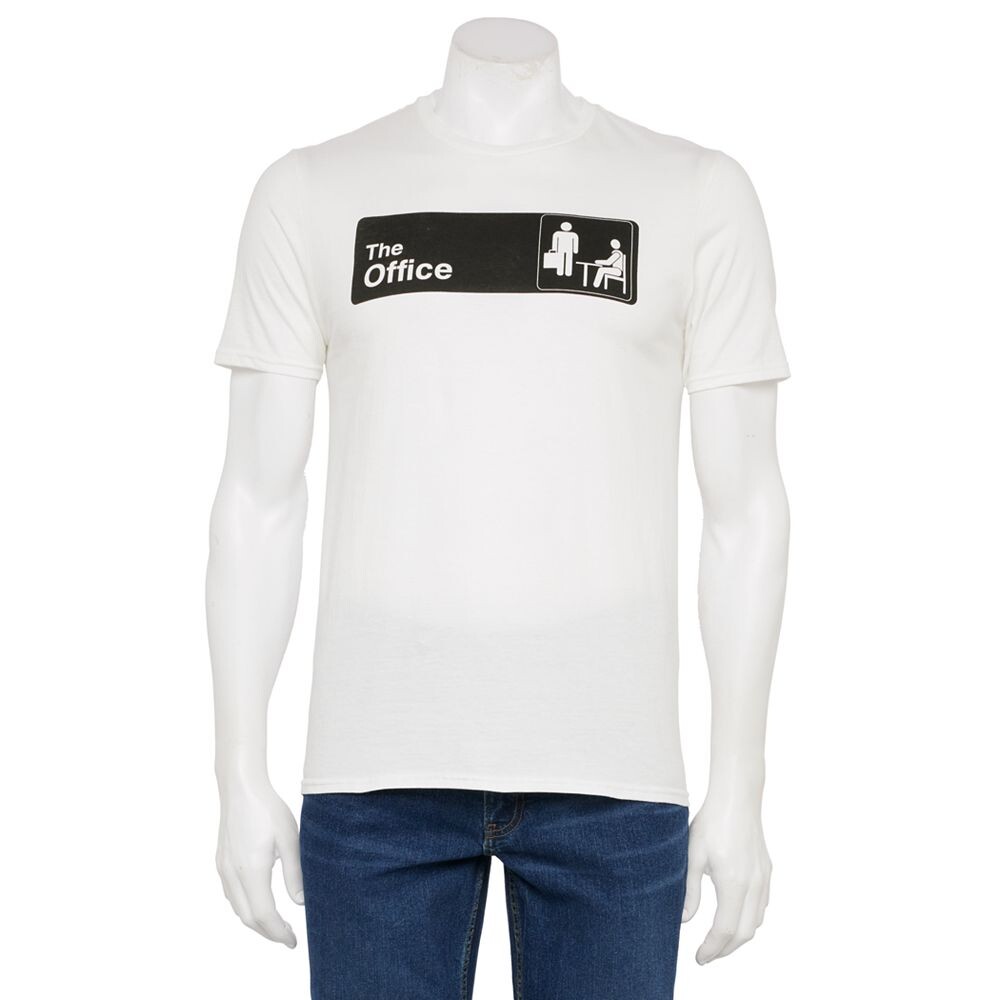 

Мужская футболка с логотипом The Office TV Show и графическим рисунком Licensed Character, белый