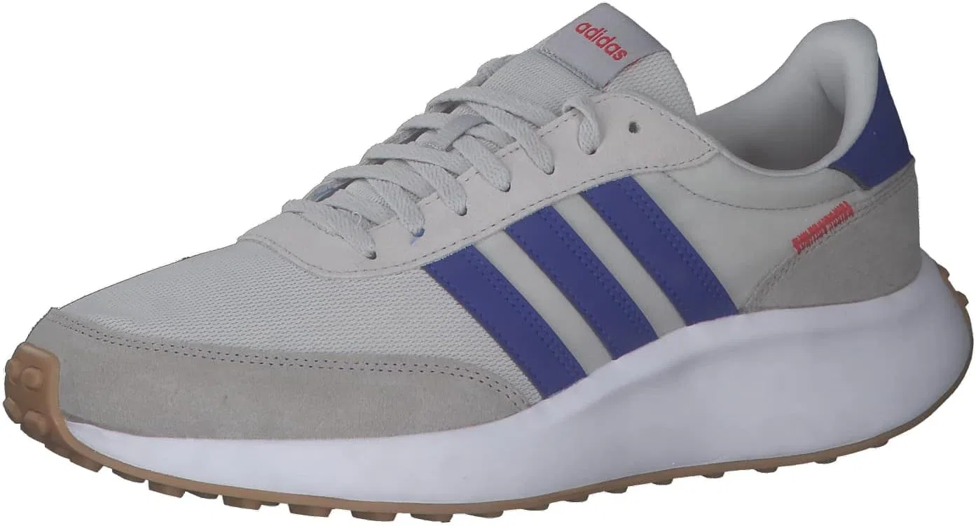 Мужские беговые кроссовки Adidas Run 70s Lifestyle, 2-Grey Lucid Blue Better Scarlet