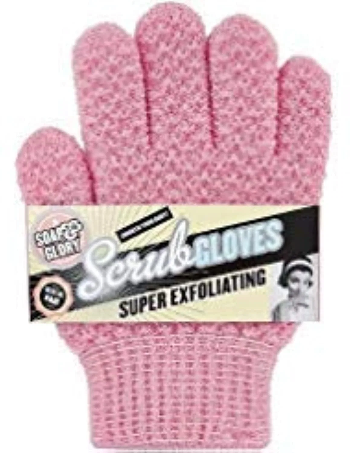 Отшелушивающие перчатки для душа Soap And Glory Super Exfoliating Scrub Gloves ‎Soap & Glory — фото 2