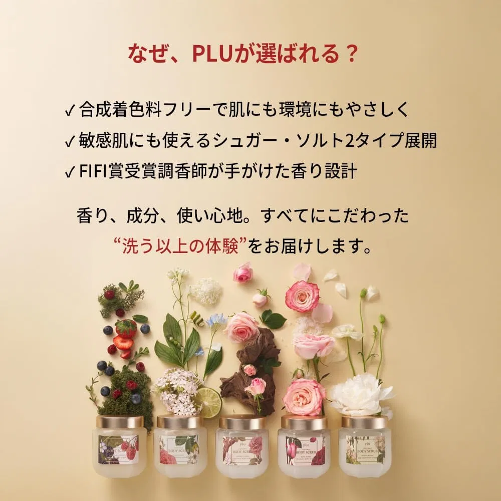 Скраб для тела PLU Salt Body Scrub, 500 г, для сухой и чувствительной кожи, аромат Fleur Soap — фото 2